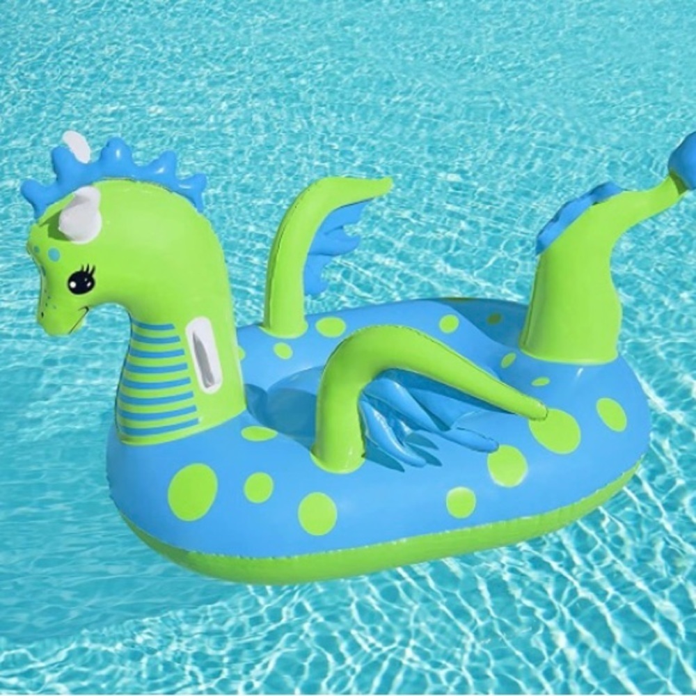 H2OGO! Fantasy Dragon Kids Ride-On Pool Float - Picture 3 of 6